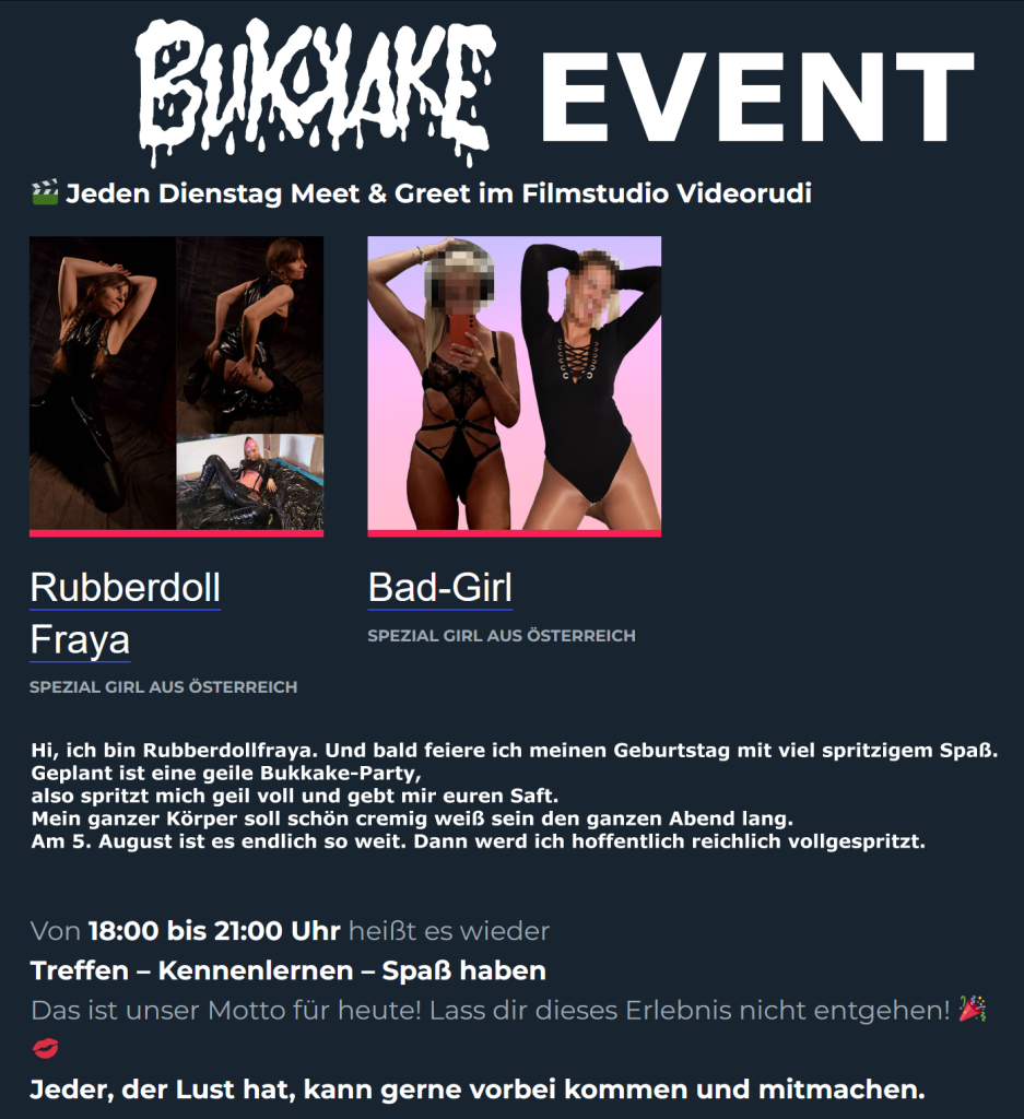 Mein BDAY Bukkake Event