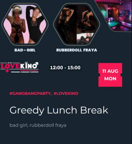MONTAG – “Greedy Lunch Break” Lovekino Wien
